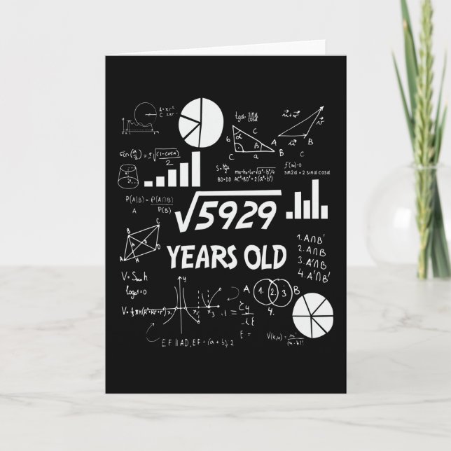 76-åriga Bday Math Teacher 76:e födelsedagsgåva Kort (Framsida)