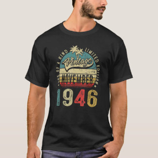 76 ÅRS Ålderspension november 1946 76th Birthday M T Shirt