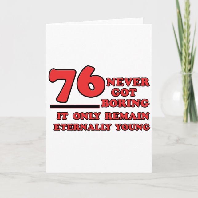 76 års födelsedagskalender kort (Framsida)