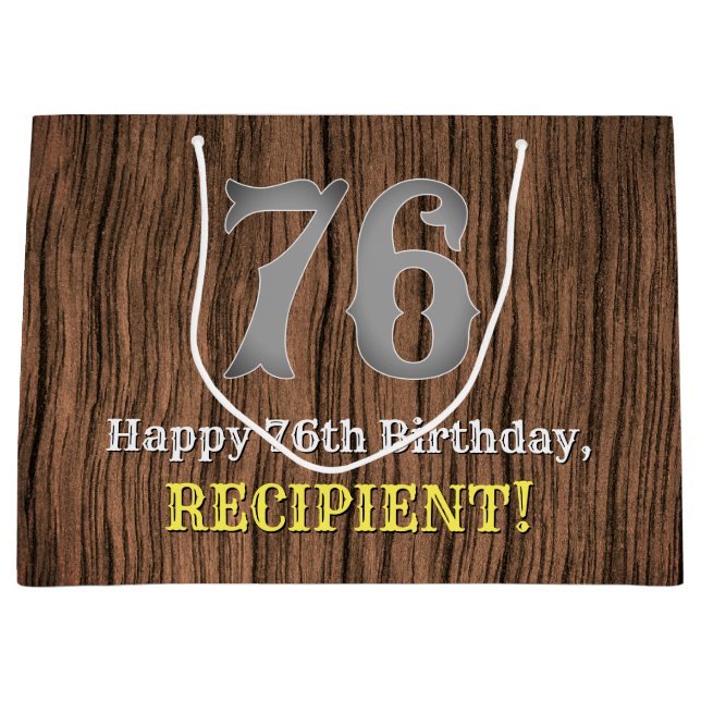 76:e födelsedag: Land Western Inspired Titta, Namn (Framsidan)