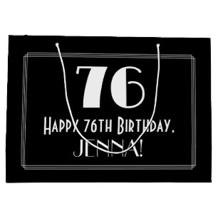 76:e födelsedagen: Art Deco Inspired Stil "76", Na