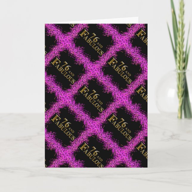 76:e födelsedagen kort (Framsida)