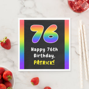76:e födelsedagen: Rainbow Spectrum nr 76, Anpassa Pappersservett