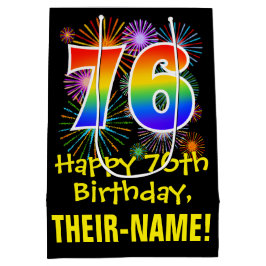 76:e födelsedagen: Roligt Fireworks Mönster + Rain