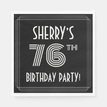 76:e Födelsedagsfesten: Art Deco Stil + anpassat n