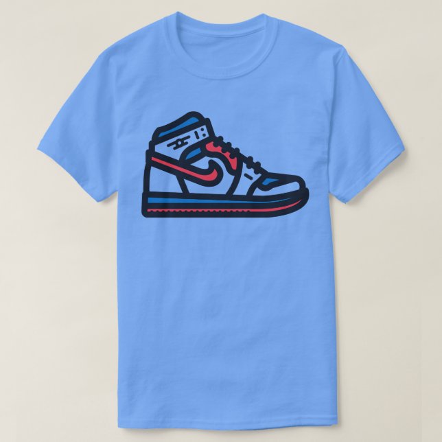 76 ers Basketball Sneakers T Shirt (Design framsida)