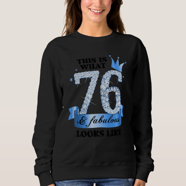 76 & Fabulous I Blue White Party Group Candid Phot T Shirt (Framsida)