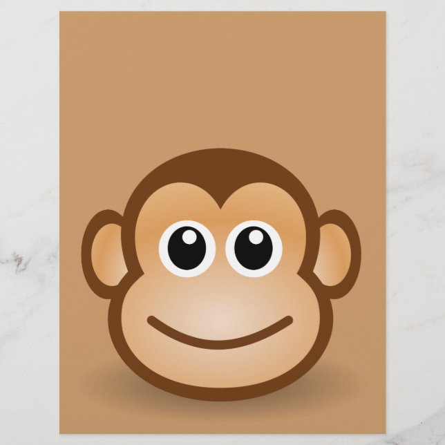 76-Free-Cute-Tecknad-Monkey-Clipart-Illustration Reklamblad (Framsidan)