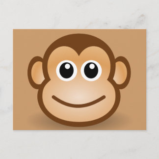 76-Free-Cute-Tecknad-Monkey-Clipart-Illustration Vykort