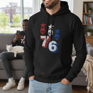 76 Patriotisk Amerikansk Kalle Hoodie från 1776