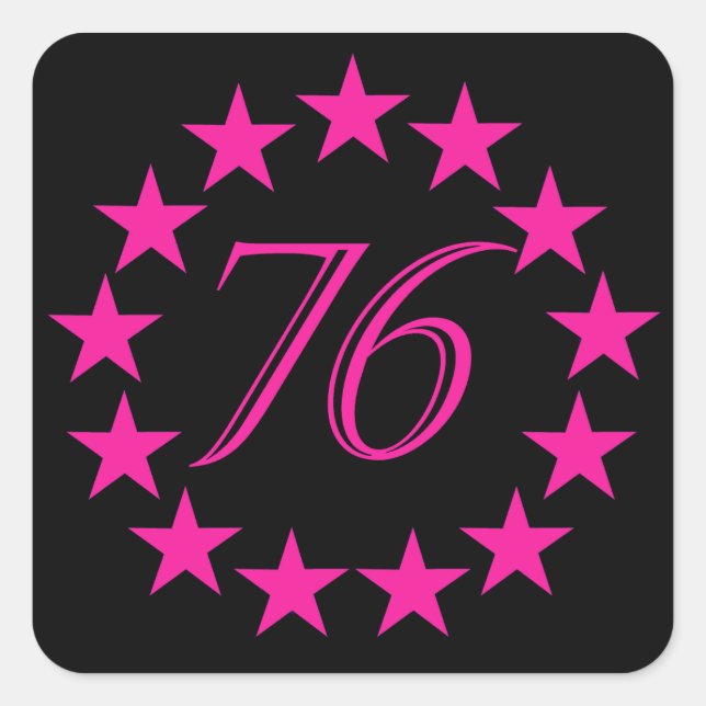 76 Speciella Fyrkantigt Klistermärke (Framsida)