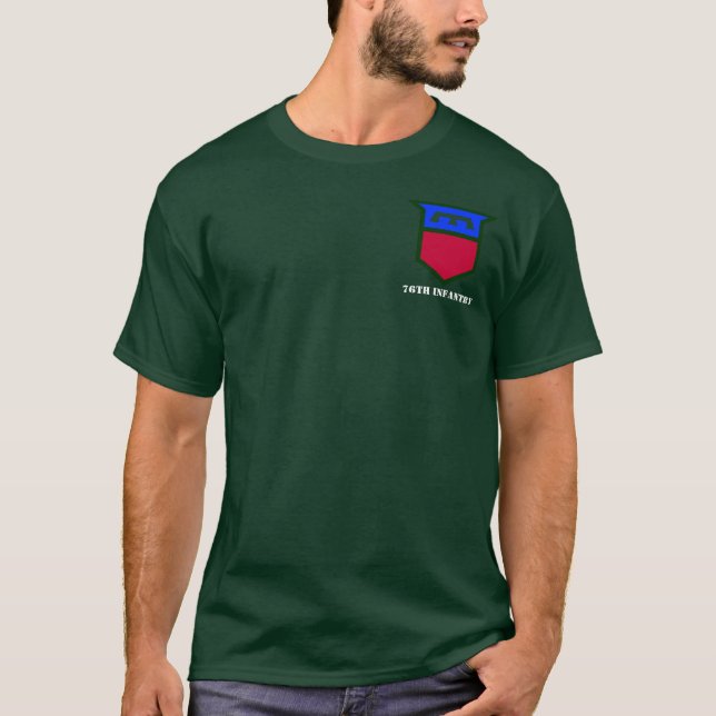 76th Infanteriuppdelningsutslagsplats T Shirt (Framsida)