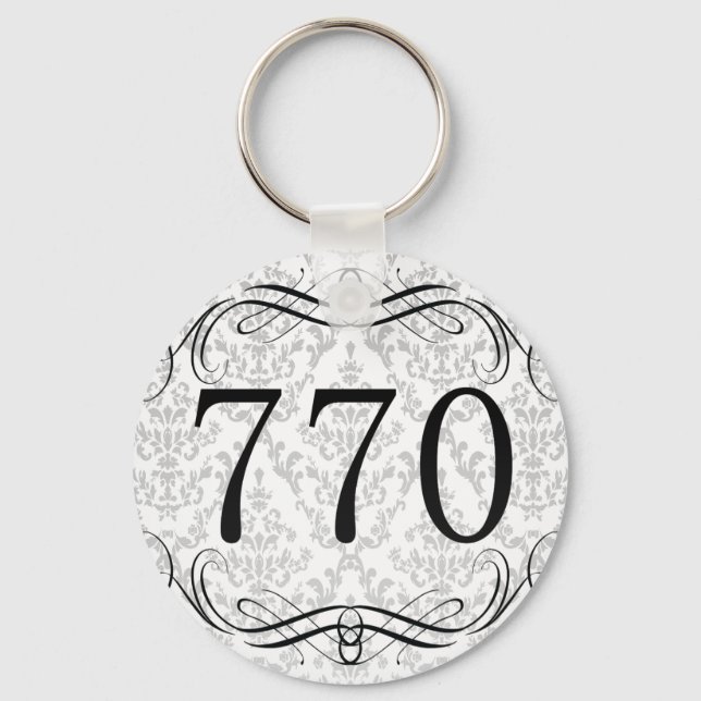 770 Områdeskod Nyckelring (Framsida)