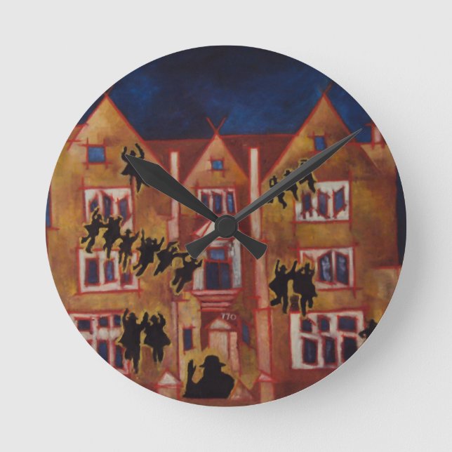 770 Vägglås Rund Klocka (Framsida)