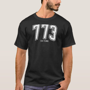 773 Chi Town Chicago IL Classic Athletic Design T Shirt