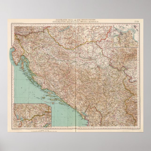 7778 Jugoslavien Poster (Framsidan)