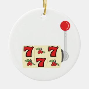 777 Jackpot Julgransprydnad Keramik