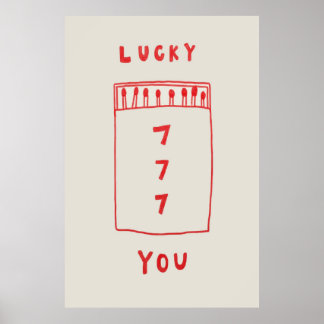 777 Lucky Du Poster