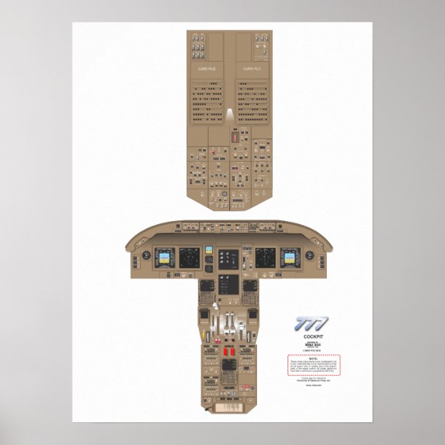 777 Poster i cockpit (Framsidan)