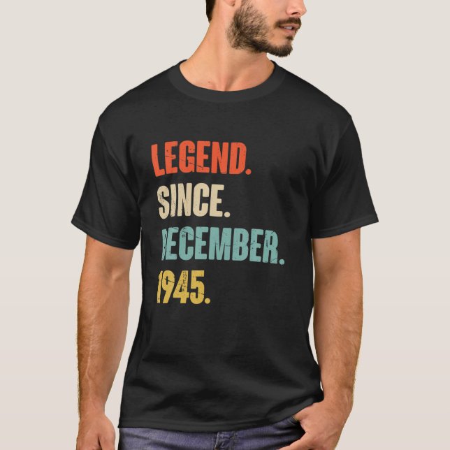 77-åriga 77:e födelsedagsgåva - förklaring sedan d t shirt (Framsida)