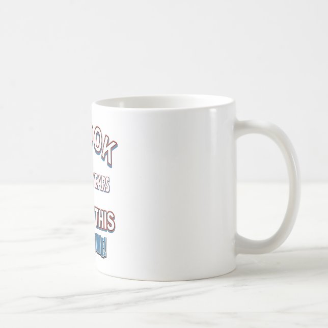 77 åriga födelsedagdesigner kaffemugg (Höger)