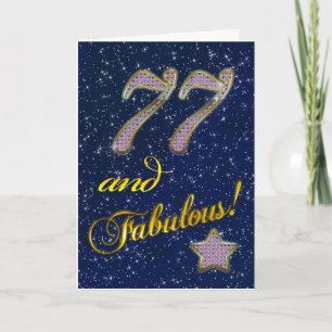77-årsdagen för någon Fabulous Kort