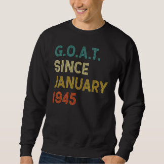 77:e födelsedagen 77 år gammal get sedan januari 1 lång ärmad tröja