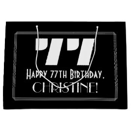 77:e födelsedagen ~ Art Deco Inspired Titta "77" +