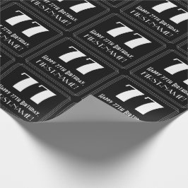 77:e födelsedagen - Art Deco Inspired Titta "77", Presentpapper