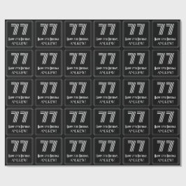 77:e födelsedagen: Art Deco Inspired Titta "77" w/ Presentpapper