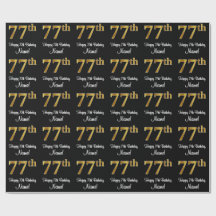 77:e födelsedagen: Elegant Luxurious Faux Guld Tit