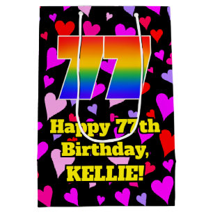 77:e födelsedagen: Loving Hearts Mönster, Regnbåge