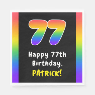 77:e födelsedagen: Rainbow Spectrum nr 77, Anpassa Pappersservett