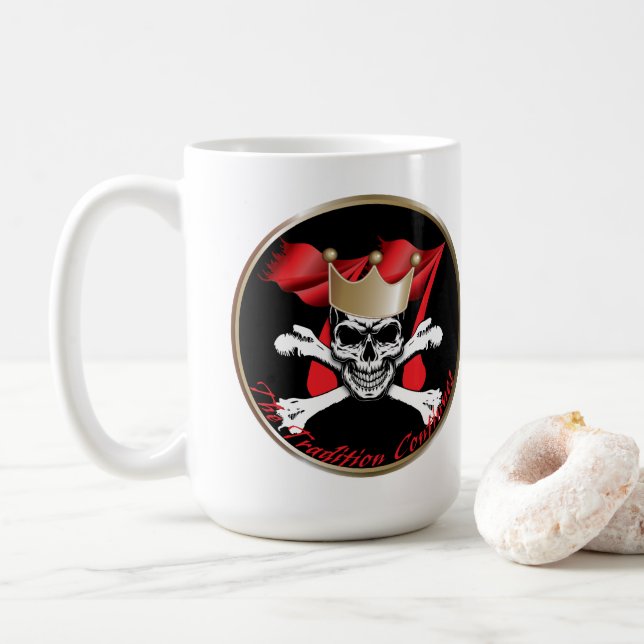 77:e Skull med vapen Kaffemugg (Med munk)