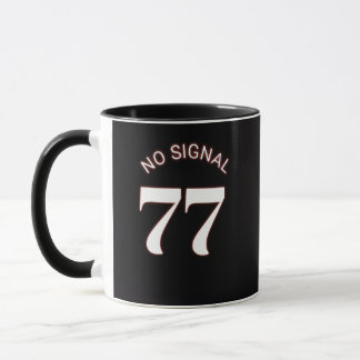 77 Inget Signal Svart Mugg