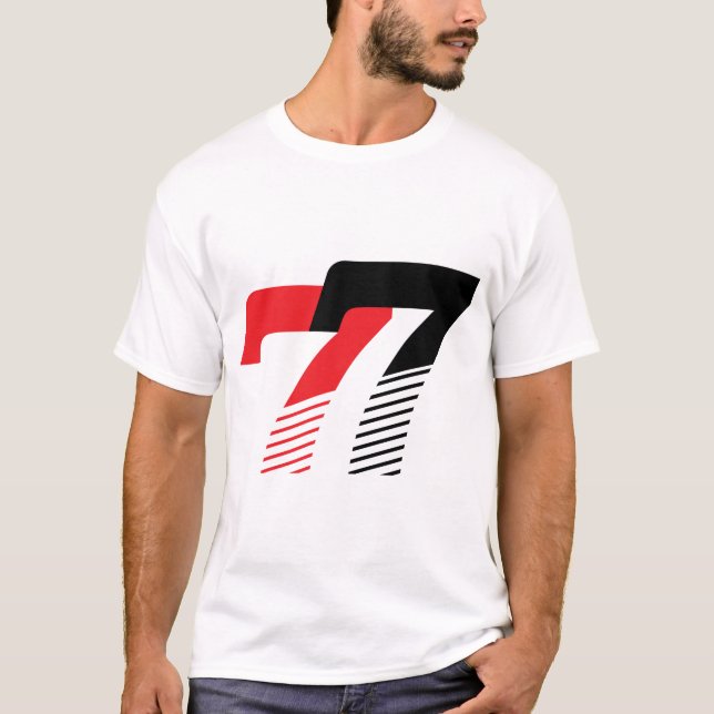77 Modern Sport Design T Shirt (Framsida)