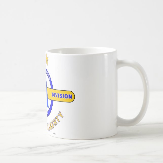 77TH INFANTERIUPPDELNING "FRIHETSGUDINNAN " KAFFEMUGG (Höger)