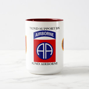 782ND-STÖD FÖR BATTALION 82ND AIRBORNE Två-Tonad MUGG