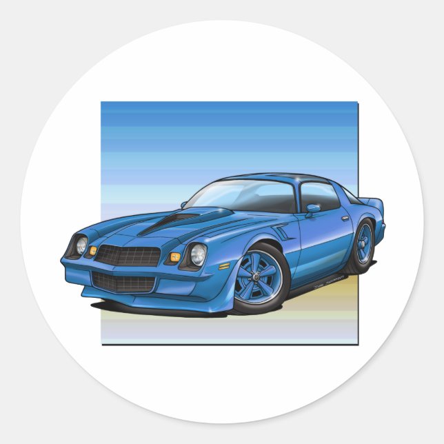 78-81 Camaro Runt Klistermärke (Framsida)
