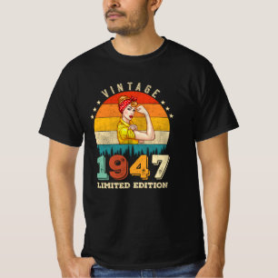 78 Ålder Bday 1947 Vintage 78:e födelsedagen Kvinn T Shirt