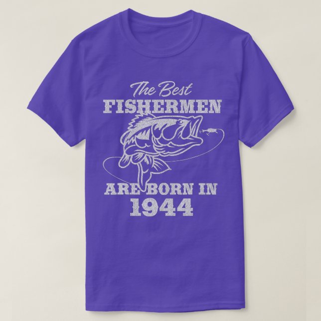 78 Ålderfiskare fiske 1944 78:e födelsedagen T Shirt (Design framsida)