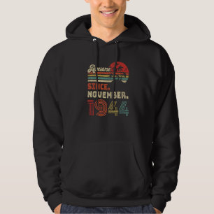 78 år gammal Fantastisk sedan oktober 1944 78:e fö Hoodie