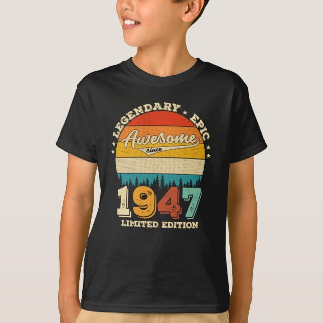 78-årig dagstidning 1947 Fantastisk 78:e födelseda T Shirt (Framsida)