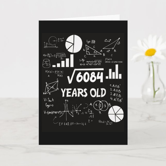 78-åriga Bday Math Teacher 78:e födelsedagsgåva Kort (Liten växt)
