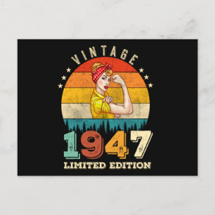 78 Års Födelsedag 1947 Vintage 78-års Födelsedag K Vykort