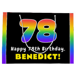 78:e födelsedag: Färgfullt regnbåge nr 78, anpassa