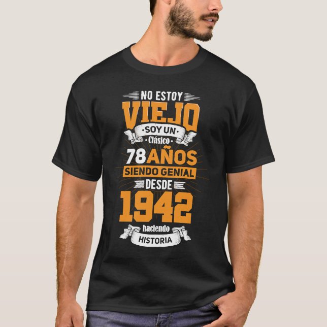 78:e födelsedag på spanska Pappa 2020 Edition Papp T Shirt (Framsida)
