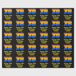 78:e födelsedag: Roligt, färgstark regnbåge inspir Presentpapper