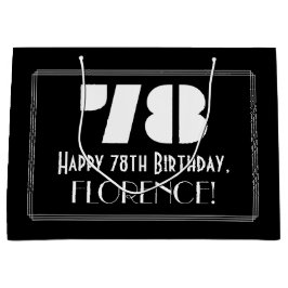 78:e födelsedagen ~ Art Deco Inspired Titta "78" +