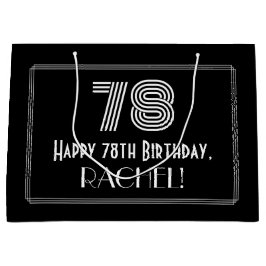 78:e födelsedagen - Art Deco Inspired Titta "78" o